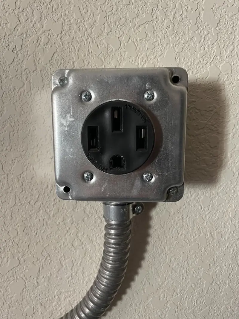 NEMA 14-50 outlet installed for Electrical Panel Upgrade in Port Hueneme